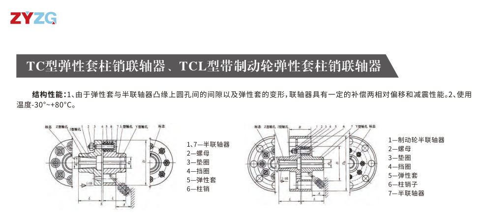 TCL型帶製動輪彈性套柱銷蜜桃免费视频